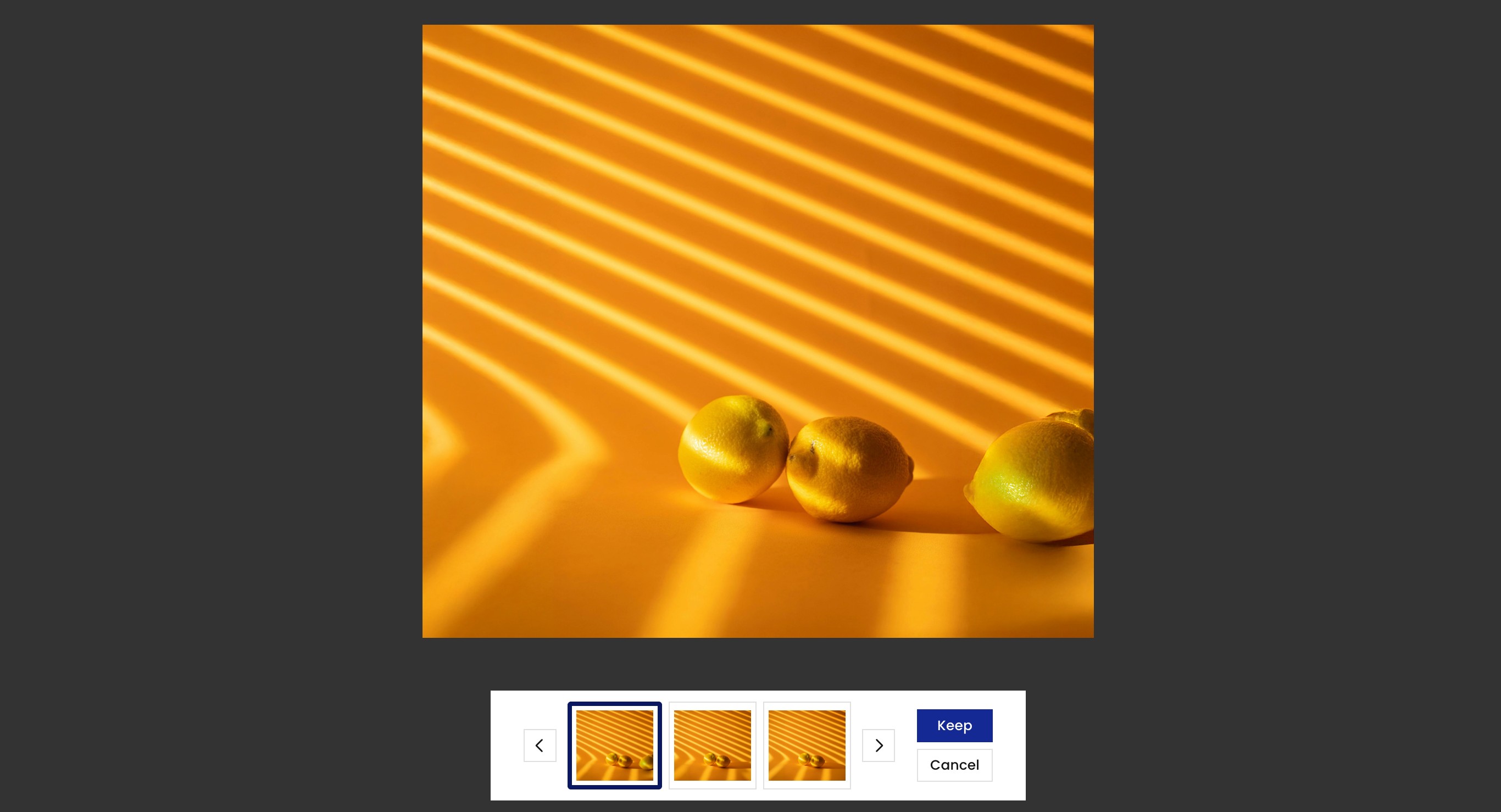 The generated results